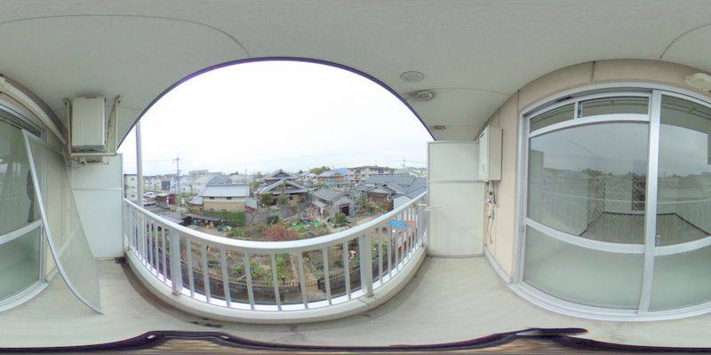 パノラマ画像バルコニー