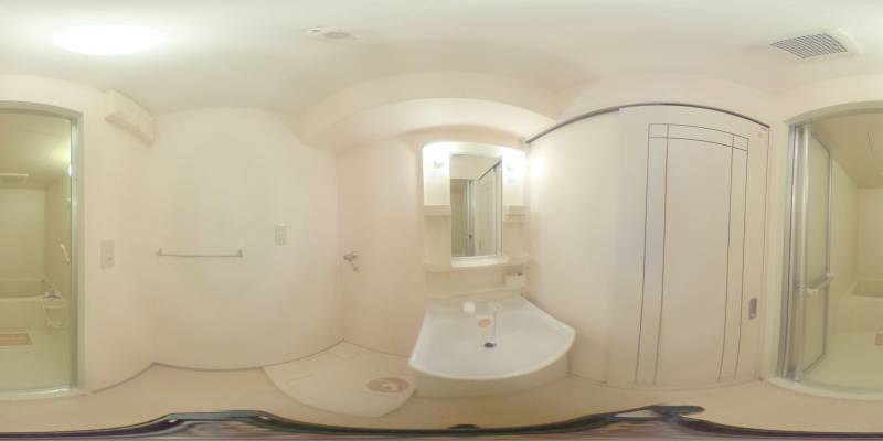 パノラマ画像洗面所