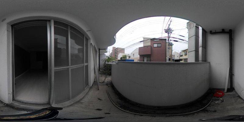 パノラマ画像バルコニー