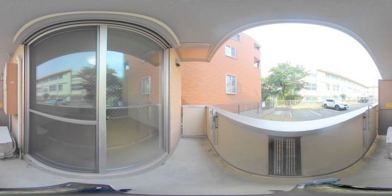 パノラマ画像バルコニー