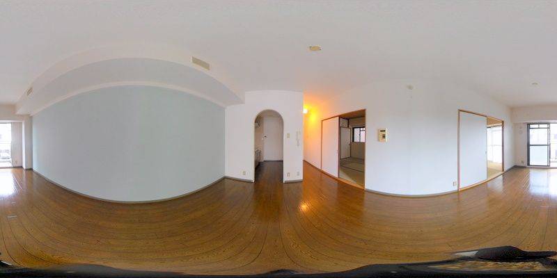 パノラマ画像リビング