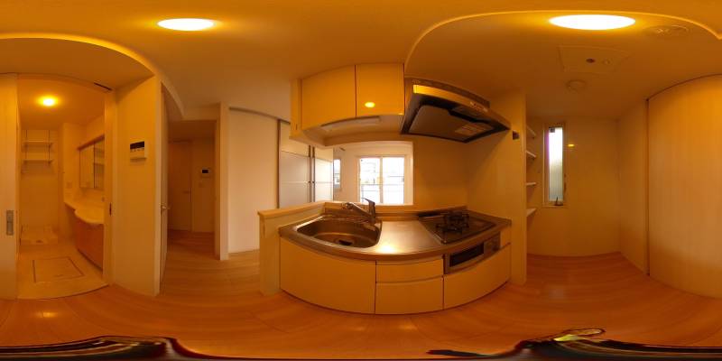 パノラマ画像キッチン