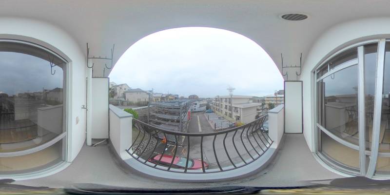 パノラマ画像バルコニー