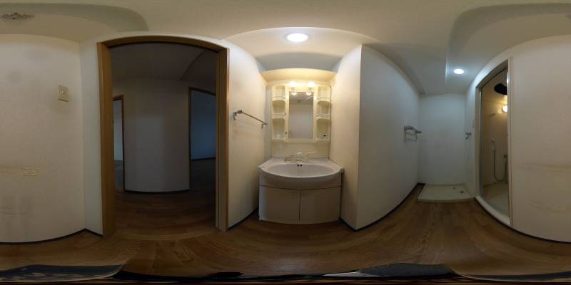 パノラマ画像洗面所