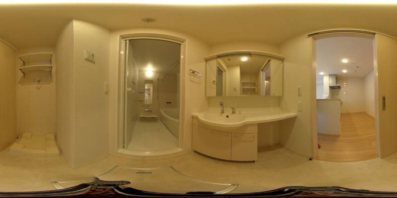 パノラマ画像洗面所