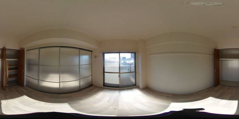 パノラマ画像寝室