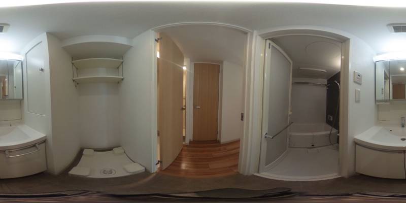 パノラマ画像洗面所