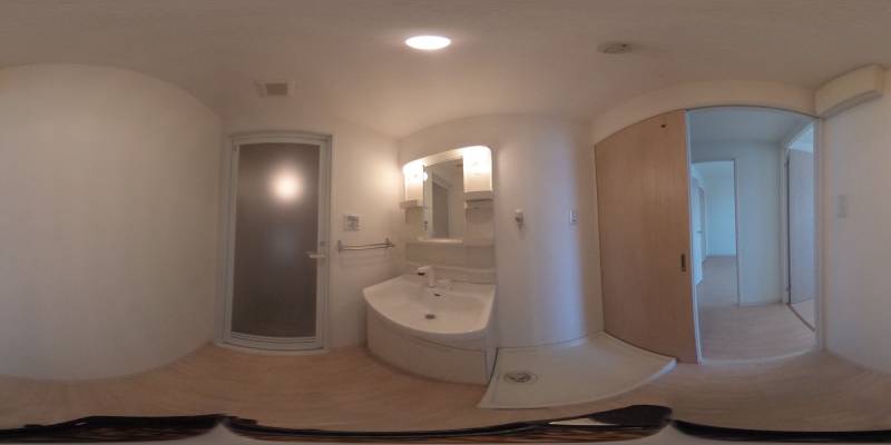 パノラマ画像洗面所