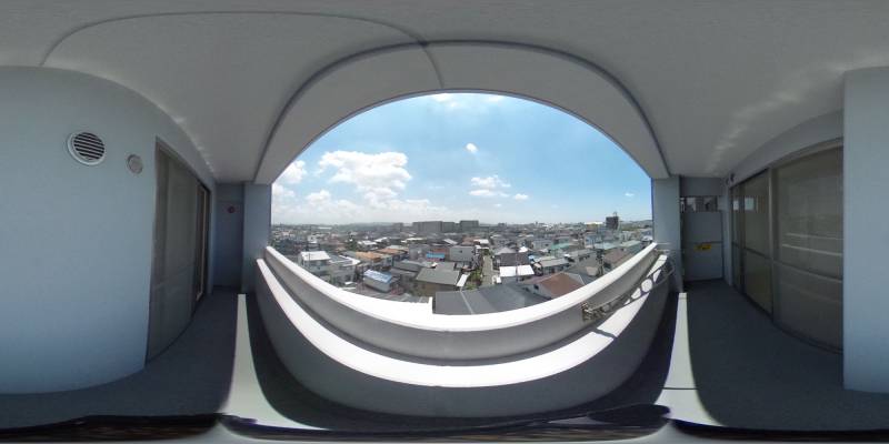 パノラマ画像バルコニー