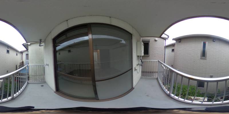 パノラマ画像バルコニー