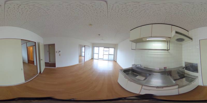 パノラマ画像キッチン