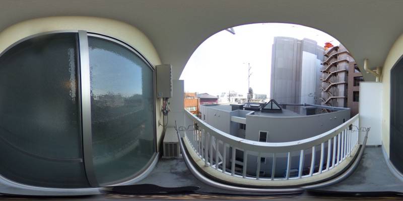 パノラマ画像バルコニー