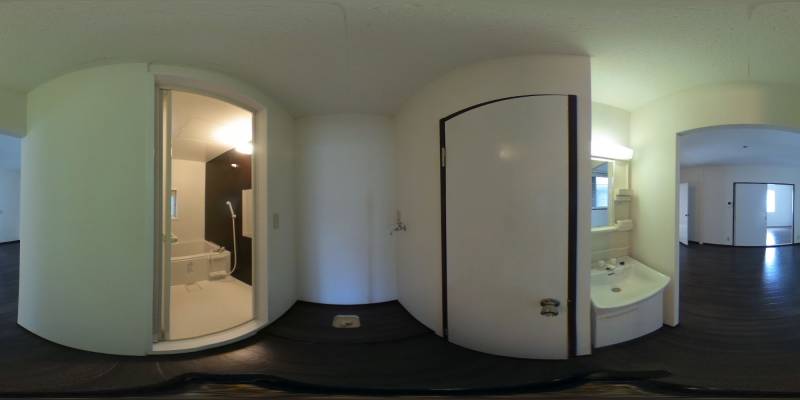 パノラマ画像洗面所