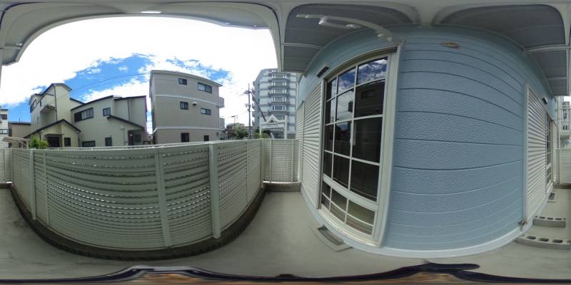 パノラマ画像バルコニー