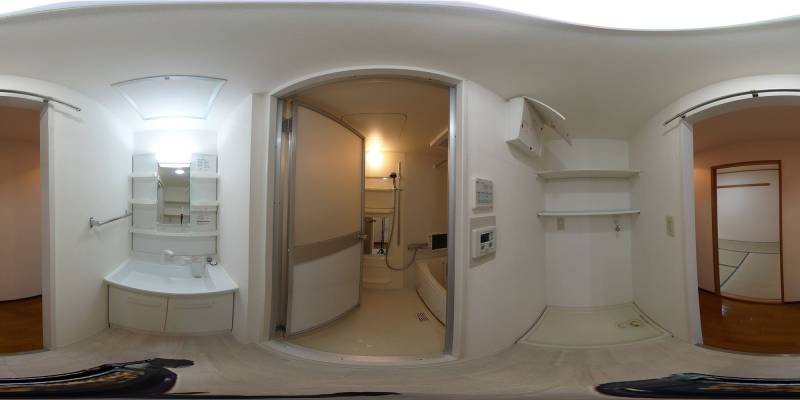 パノラマ画像洗面所