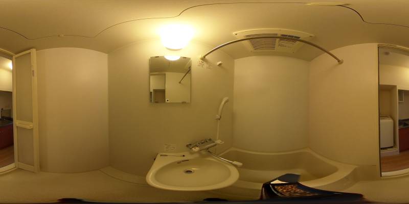 パノラマ画像バスルーム