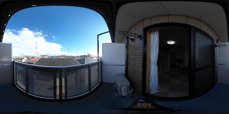 パノラマ画像バルコニー