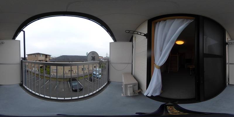 パノラマ画像バルコニー