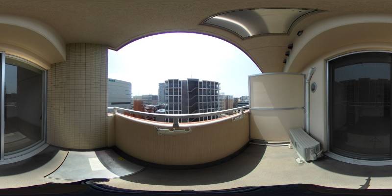 パノラマ画像バルコニー