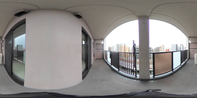 パノラマ画像バルコニー