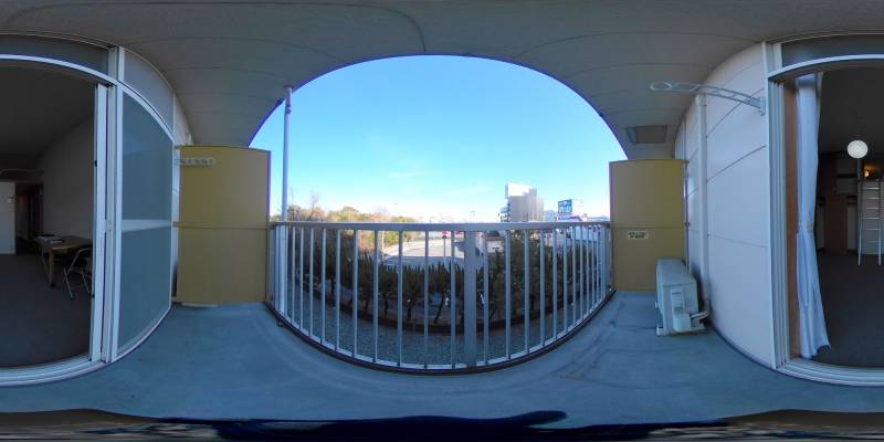 パノラマ画像バルコニー