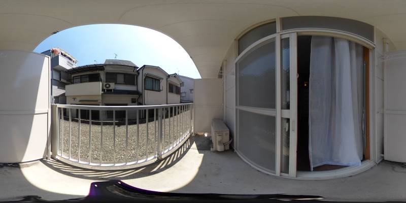 パノラマ画像バルコニー