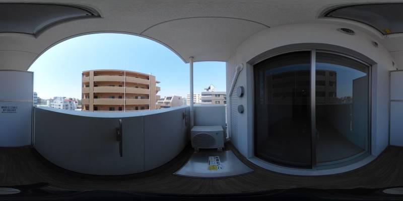 パノラマ画像バルコニー