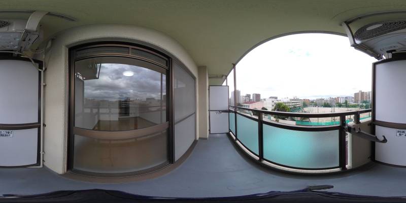 パノラマ画像バルコニー