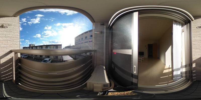 パノラマ画像バルコニー