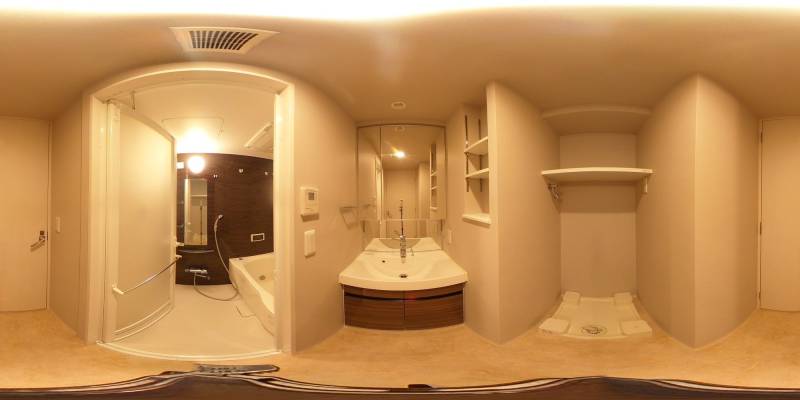 パノラマ画像洗面所