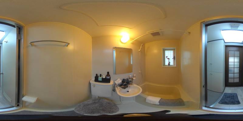 パノラマ画像バスルーム