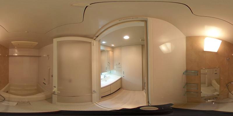 パノラマ画像バスルーム