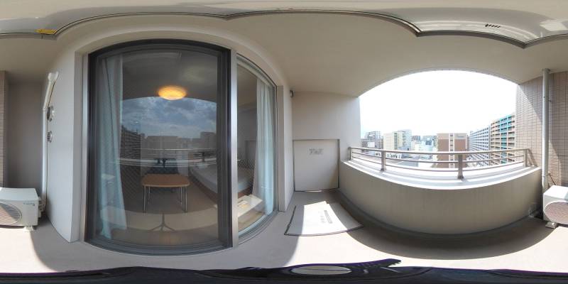 パノラマ画像バルコニー