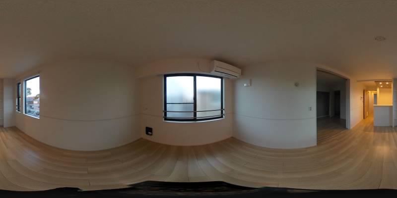 パノラマ画像寝室