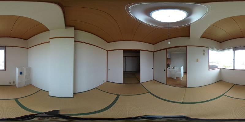 パノラマ画像寝室