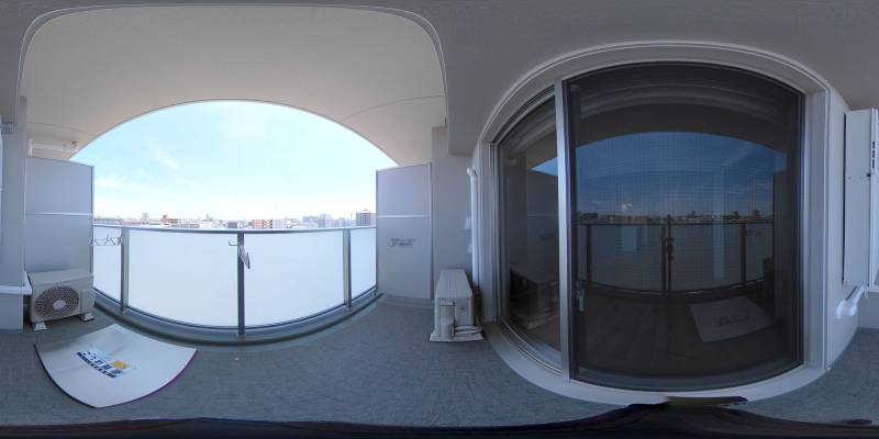 パノラマ画像バルコニー