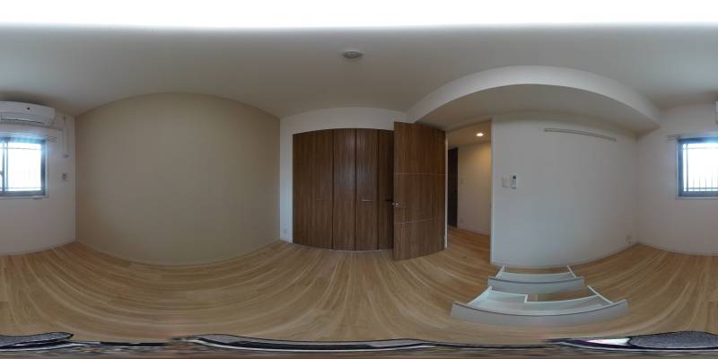 パノラマ画像寝室