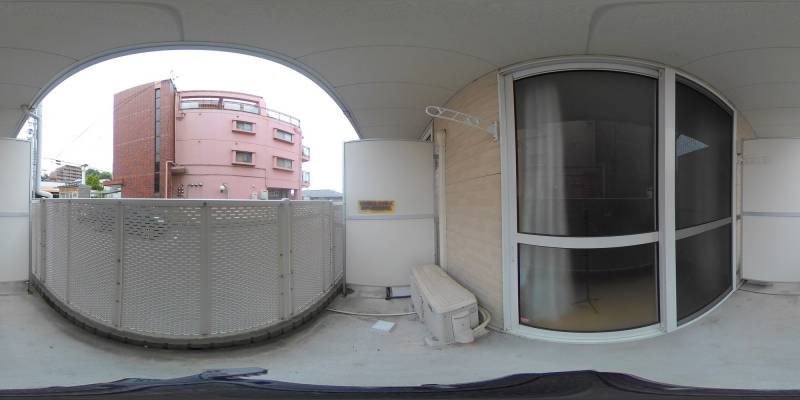 パノラマ画像バルコニー