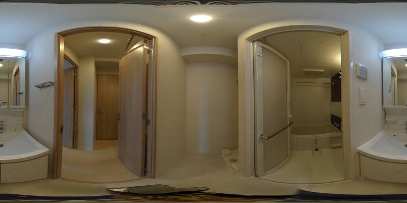 パノラマ画像洗面所