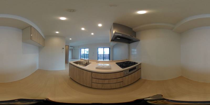 パノラマ画像キッチン