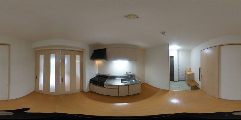 パノラマ画像キッチン