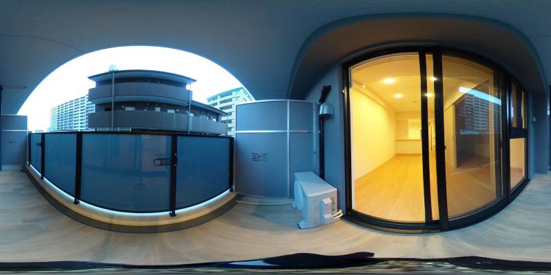 パノラマ画像バルコニー