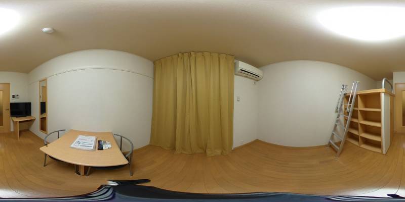 パノラマ画像寝室