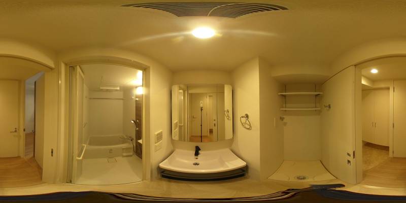 パノラマ画像バスルーム