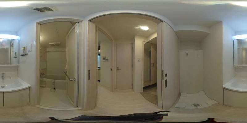 パノラマ画像洗面所