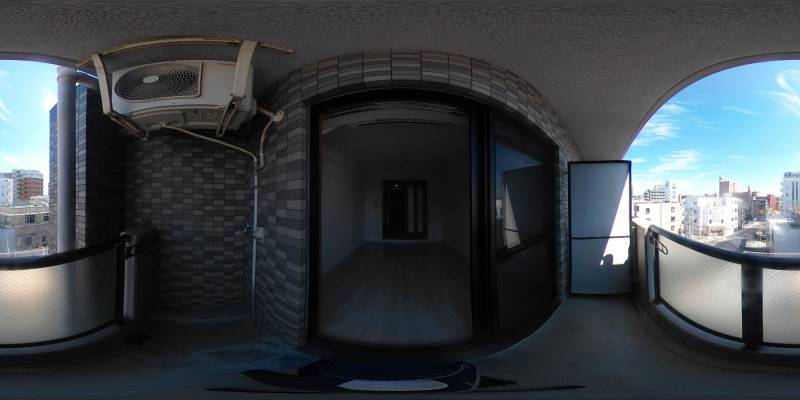 パノラマ画像バルコニー