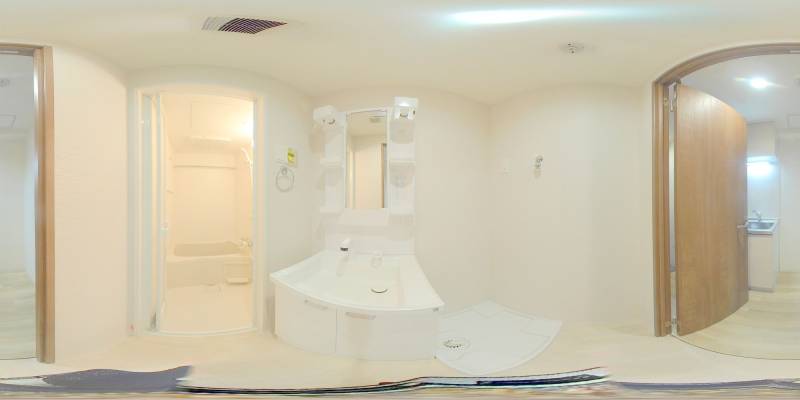 パノラマ画像洗面所