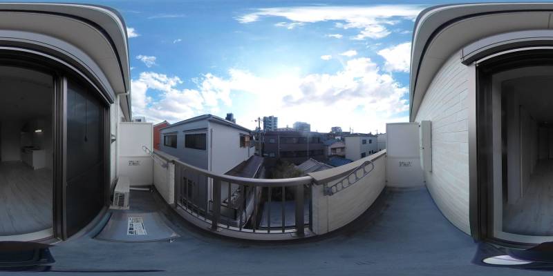 パノラマ画像バルコニー