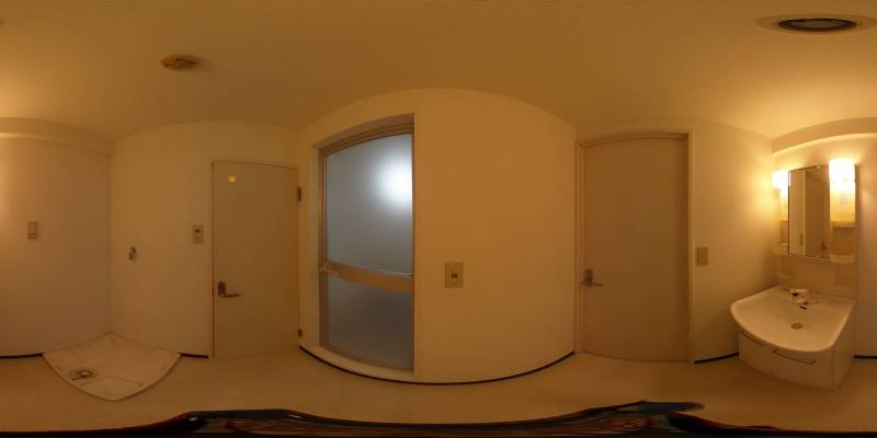 パノラマ画像洗面所