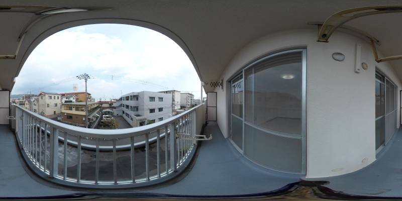 パノラマ画像バルコニー